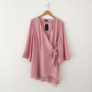 City chic pink mini dress